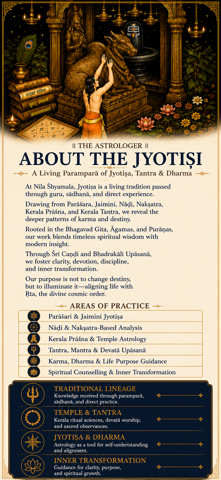 About the Jyotiṣi — A Living Paramparā of Jyotiṣa, Tantra & Dharma