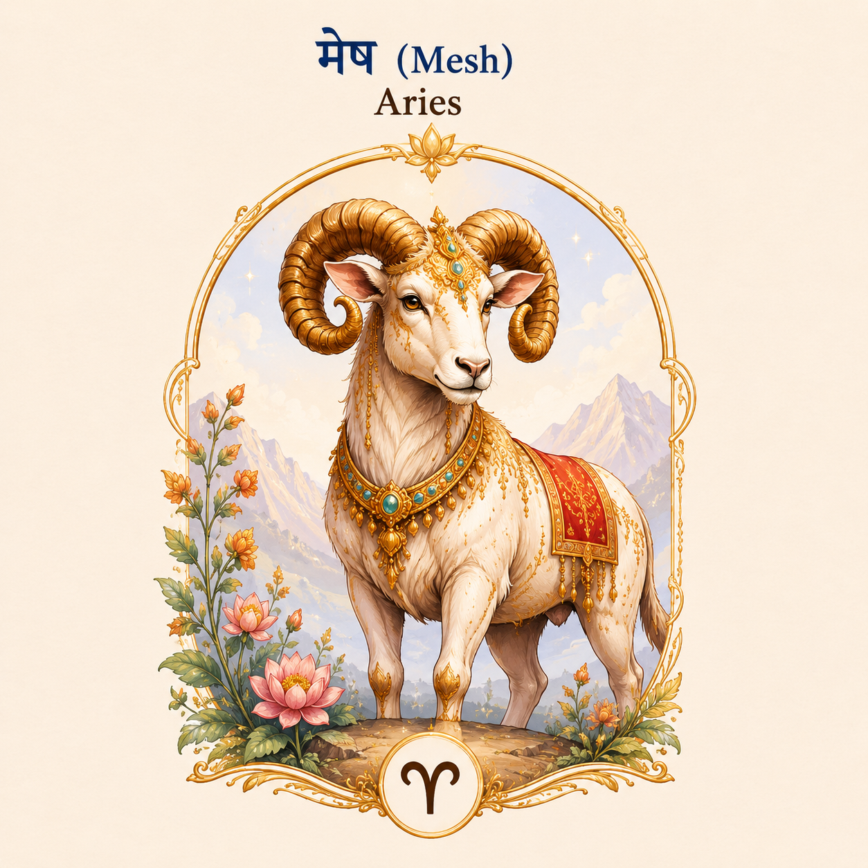 Meṣa Chandra Lagna · Aries