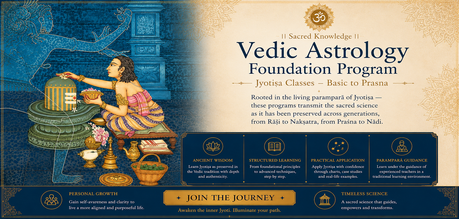 Vedic Astrology Foundation Program — Jyotisa Classes, Basic to Prasna